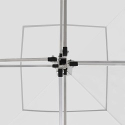 Tente de réception pliable Aluminium 3 x 3 m Blanc 538796538796