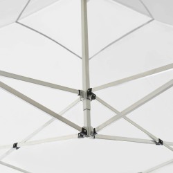 Tente de réception pliable Aluminium 3 x 3 m Blanc 538796538796