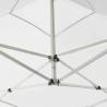 Tente de réception pliable Aluminium 3 x 3 m Blanc 538796538796