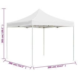 Tente de réception pliable Aluminium 3 x 3 m Blanc 538796538796