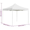 Tente de réception pliable Aluminium 3 x 3 m Blanc 538796538796