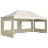 Tente de réception pliable avec parois Aluminium 6 x 3 m Crème 538797538797