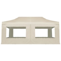 Tente de réception pliable avec parois Aluminium 6 x 3 m Crème 538797538797