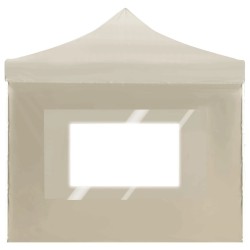 Tente de réception pliable avec parois Aluminium 6 x 3 m Crème 538797538797