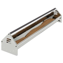 Bac de nourrissage pour poules Argent 108 x 20,5 x 20 cm 538800538800