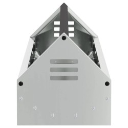 Bac de nourrissage pour poules Argent 108 x 20,5 x 20 cm 538800538800