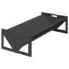 Trough d'alimentation pour le bétail Noir 108 x 50 x 28 cm 538802538802