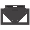 Trough d'alimentation pour le bétail Noir 108 x 50 x 28 cm 538802538802