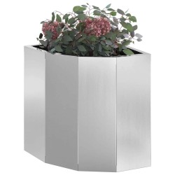 Jardinière d'Angle Argent 30 x 30 x 35 cm Acier galvanisé 538803538803