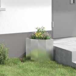 Jardinière d'Angle Argent 30 x 30 x 35 cm Acier galvanisé 538803538803