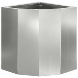 Jardinière d'Angle Argent 30 x 30 x 35 cm Acier galvanisé 538803538803