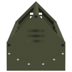 Bac de nourrissage pour poules Vert olive 108 x 20,5 x 20 cm 538804538804