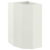 Jardinière d'Angle Blanc 30 x 30 x 50 cm Acier 538805538805