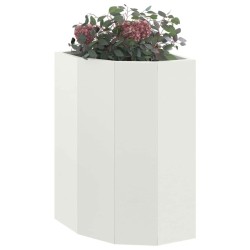 Jardinière d'Angle Blanc 30 x 30 x 50 cm Acier 538805538805