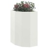 Jardinière d'Angle Blanc 30 x 30 x 50 cm Acier 538805538805