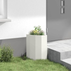 Jardinière d'Angle Blanc 30 x 30 x 50 cm Acier 538805538805