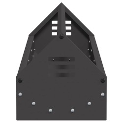 Bac de nourrissage pour poules Noir 108 x 20,5 x 20 cm 538806538806