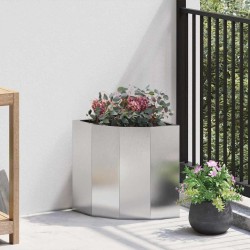 Jardinière d'Angle Argent 30 x 30 x 35 cm Acier inoxydable 538807538807