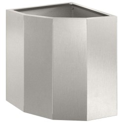Jardinière d'Angle Argent 30 x 30 x 35 cm Acier inoxydable 538807538807
