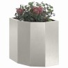 Jardinière d'Angle Argent 30 x 30 x 35 cm Acier inoxydable 538807538807