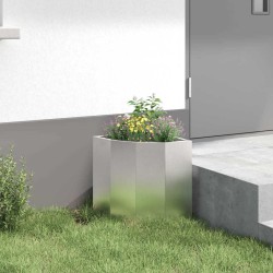 Jardinière d'Angle Argent 30 x 30 x 35 cm Acier inoxydable 538807538807