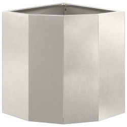 Jardinière d'Angle Argent 30 x 30 x 35 cm Acier inoxydable 538807538807