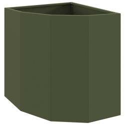 Jardinière d'Angle Vert olive 45 x 45 x 50 cm Acier 538808538808