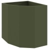 Jardinière d'Angle Vert olive 45 x 45 x 50 cm Acier 538808538808