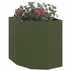 Jardinière d'Angle Vert olive 45 x 45 x 50 cm Acier 538808538808
