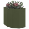 Jardinière d'Angle Vert olive 45 x 45 x 50 cm Acier 538808538808