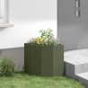 Jardinière d'Angle Vert olive 45 x 45 x 50 cm Acier 538808538808