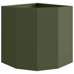 Jardinière d'Angle Vert olive 45 x 45 x 50 cm Acier 538808538808