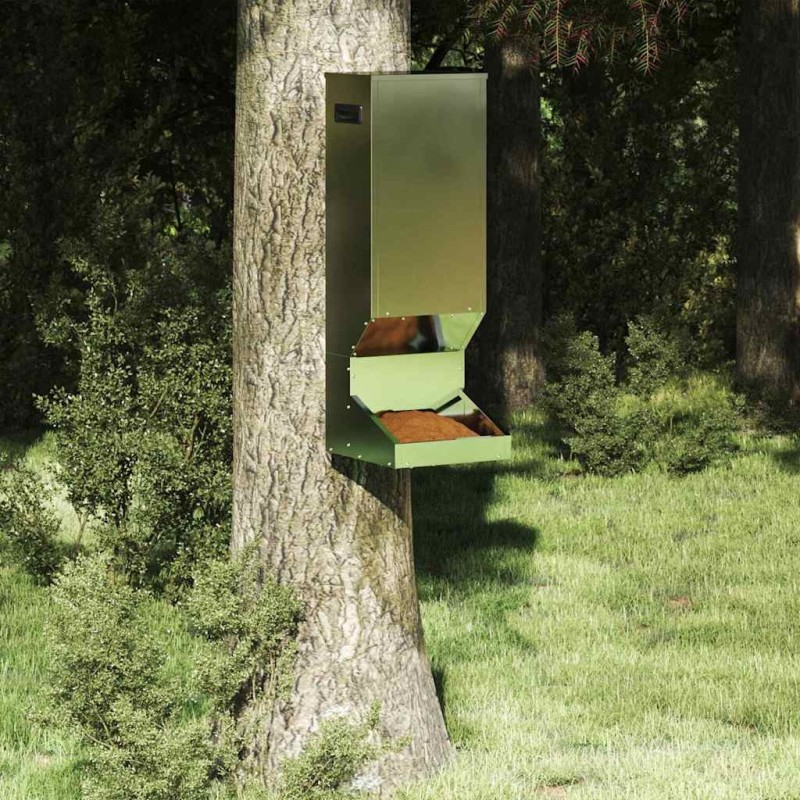 Nourrisseur pour cerfs Argent 28 x 30 x 80 cm Acier galvanisé 538809538809