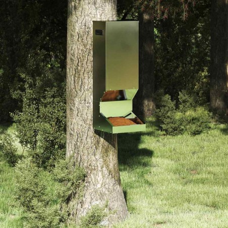 Nourrisseur pour cerfs Argent 28 x 30 x 80 cm Acier galvanisé 538809538809