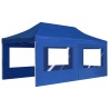 Tente de réception pliable avec parois Aluminium 6 x 3 m Bleu 538810538810