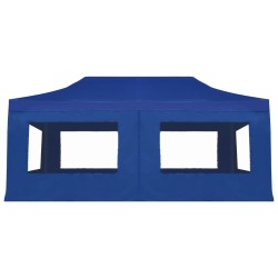 Tente de réception pliable avec parois Aluminium 6 x 3 m Bleu 538810538810