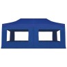 Tente de réception pliable avec parois Aluminium 6 x 3 m Bleu 538810538810