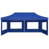 Tente de réception pliable avec parois Aluminium 6 x 3 m Bleu 538810538810