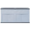 Boîte de rangement de jardin 320 L Gris Noir 538813538813