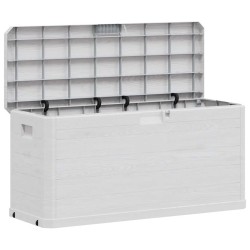 Boîte de rangement de jardin 280 L Gris clair 538815538815