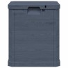 Boîte de rangement de jardin 90 L Anthracite 538817538817