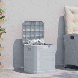 Boîte de rangement de jardin 90 L Gris clair 538818538818