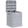 Boîte de rangement de jardin 90 L Gris clair 538818538818