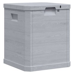 Boîte de rangement de jardin 90 L Gris clair 538818538818