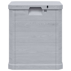 Boîte de rangement de jardin 90 L Gris clair 538818538818