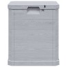 Boîte de rangement de jardin 90 L Gris clair 538818538818