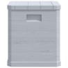 Boîte de rangement de jardin 90 L Gris clair 538818538818