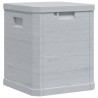 Boîte de rangement de jardin 90 L Gris clair 538818538818