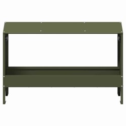 Bac de nourrissage pour poules Vert olive 81 x 32 x 53,5 cm 538821538821