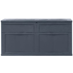 Boîte de rangement de jardin 320 L Noir 538822538822